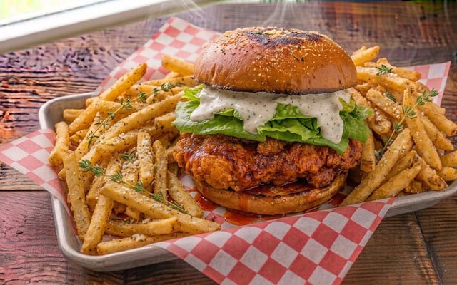 Buffalo Chicken Burger.