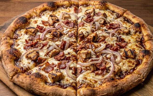 BBQ Chicken Pizza.