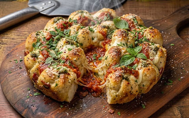 Loaded Garlic Knots.